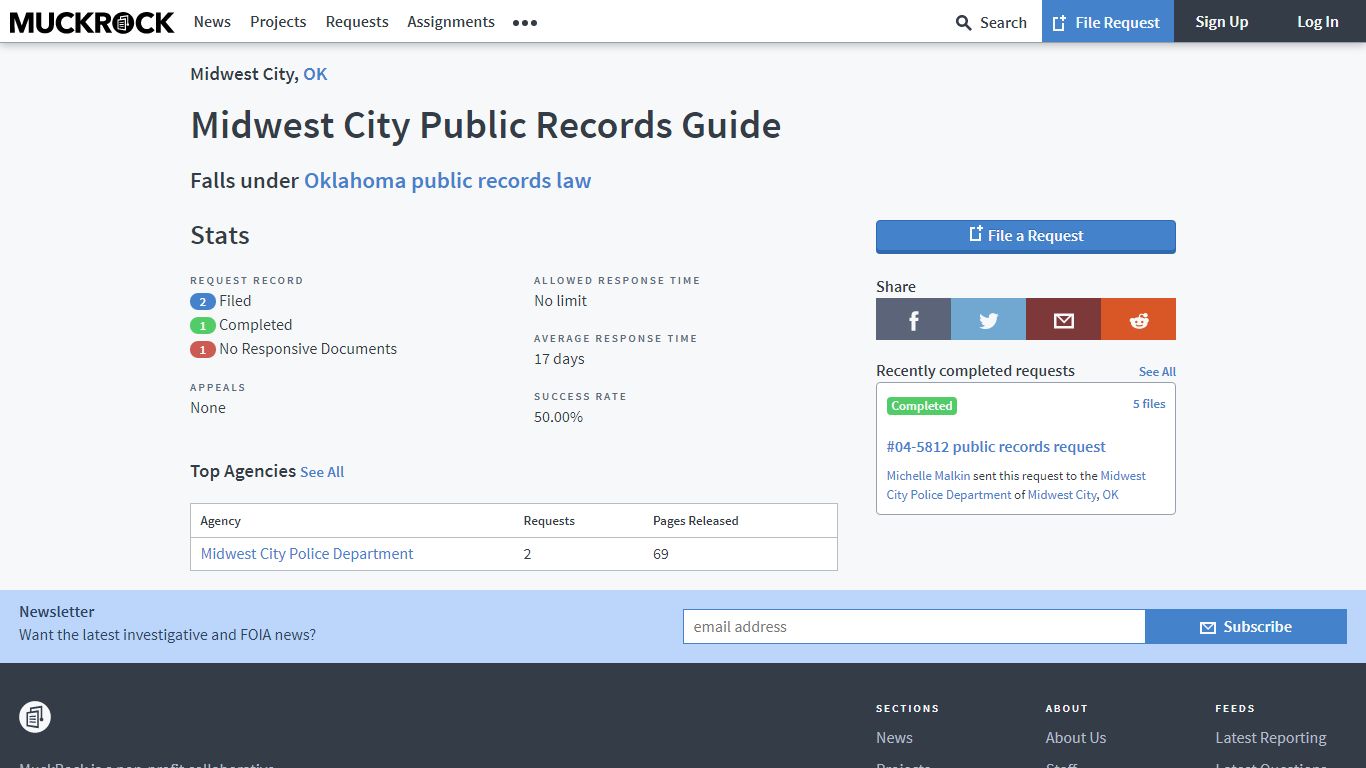 Midwest City Public Records Guide • MuckRock